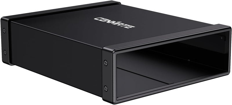 cenmate 5.25" Blu-Ray/CD/DVD SATA Drive Enclosure with USB A/C 3.0, 5.25 Drive Enclosure, Optical Drive Enclosure fit any drive depth up to 171mm, Aluminum Alloy, Hot swappable(Optical Drive not Included) - Image 1